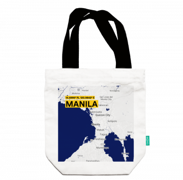 MANILA-MAP TOTE BAG