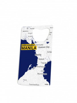 MANILA-MAP BOTTLE OPENER