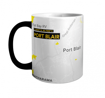 PORT BLAIR-MAP-MAGIC CERAMIC MUG (11OZ)