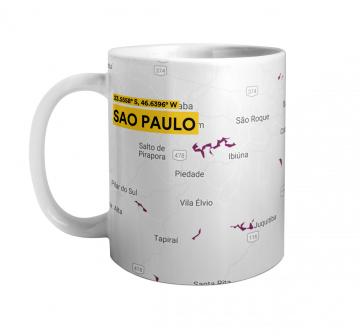 SAO PAULO-MAP MUG