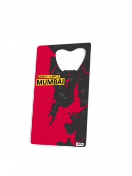 MUMBAI-MAP BOTTLE OPENER