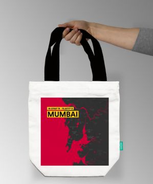 MUMBAI-MAP TOTE BAG
