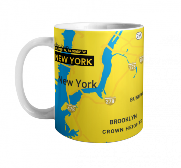 NEW YORK-MAP MUG