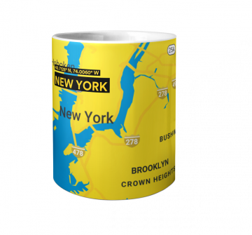 NEW YORK-MAP PEN HOLDER