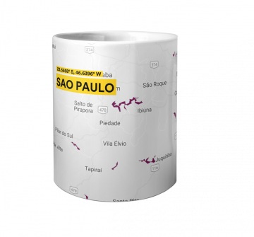 SAO PAULO-MAP PEN HOLDER