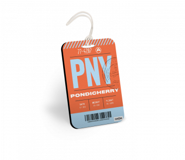 PONDICHERRY BAGGAGE TAGS - PACK OF 2