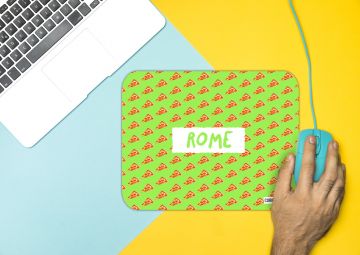 LOVE OF FOOD-ROME MOUSE PAD