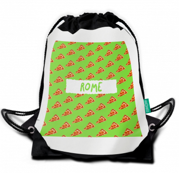 LOVE OF FOOD-ROME DRAWSTRING BAG