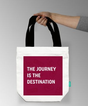 JOURNEY IS THE DESTINATION TOTE BAG