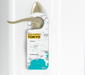 TOKYO-MAP DOOR HANGER