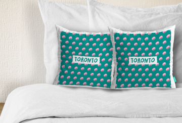 LOVE OF FOOD-TORONTO CUSHION COVERS - PACK OF 2