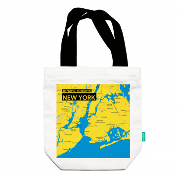 NEW YORK-MAP TOTE BAG