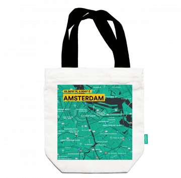 AMSTERDAM-MAP TOTE BAG