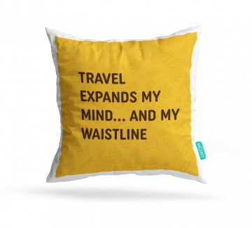 MY MIND AND MY WAISTLINE CUSHION COVERS - PACK OF 2
