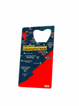 VISAKHAPATNAM-MAP BOTTLE OPENER